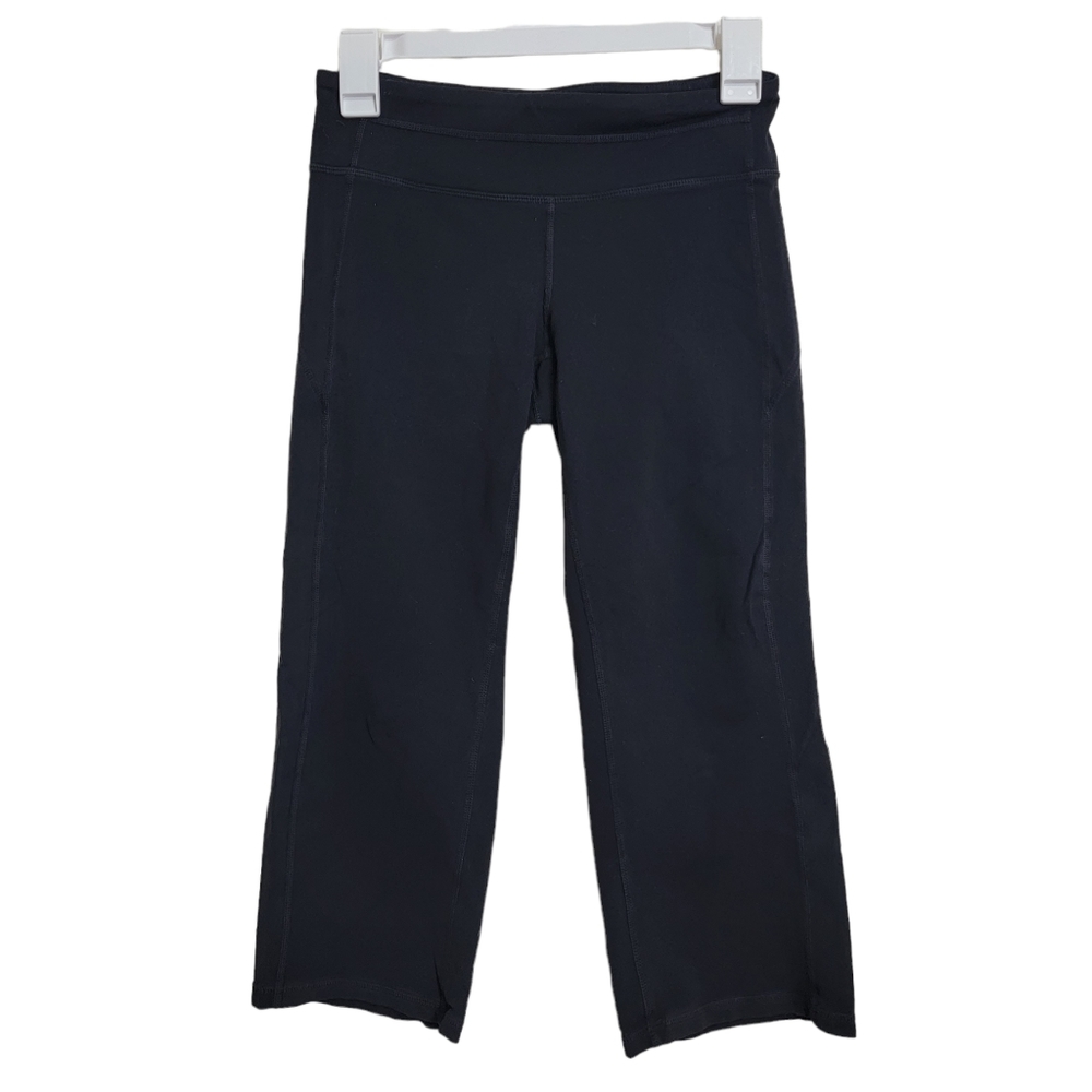 Athleta Black Kickbooty Crop Leggings 964032 S